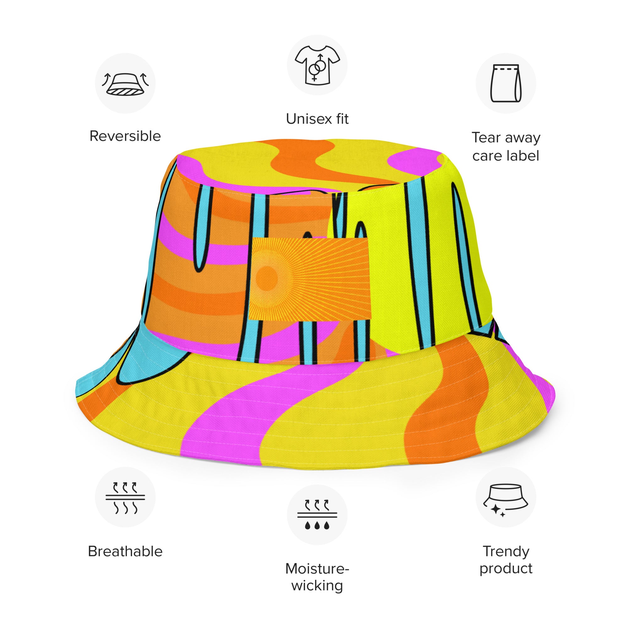 Reversible bucket hat
